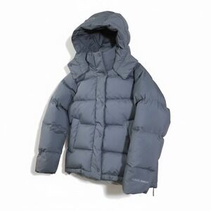 Lululemon Wunder Puff Jacket Size 12 XL Grey Belgian Blue LW4CACS NWT 600-Down